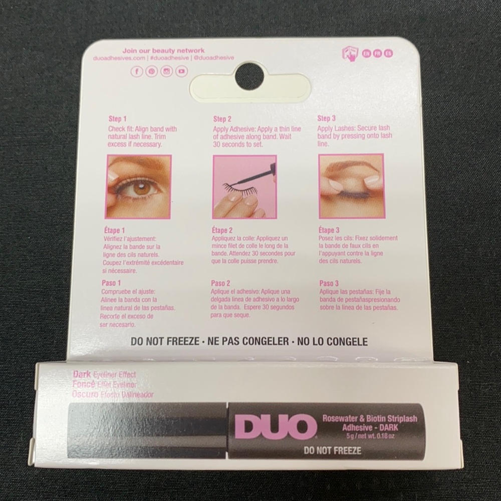 DUO Dark Eyeliner Effect Rosewater & Biotin